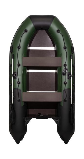 Надувная лодка ПВХ, Ривьера Максима 3400 СК Комби, зеленый/черный