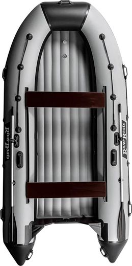 Надувная лодка ПВХ, RiverBoats RB 350 НДНД, черно-серый