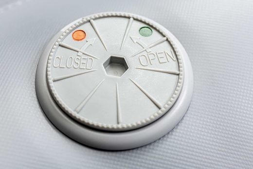 Надувная лодка ПВХ, RiverBoats RB 390 НДНД, черно-серый, уцененная