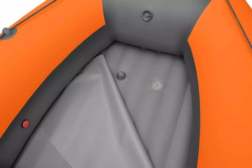 Надувная лодка ПВХ Roger Zefir 3700 НДНД (PRO), оранжевый/графит