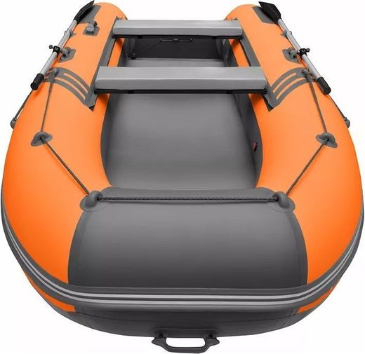 Надувная лодка ПВХ Roger Zefir 3700 НДНД (PRO), оранжевый/графит