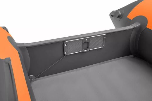 Надувная лодка ПВХ Roger Zefir 3700 НДНД (PRO), оранжевый/графит