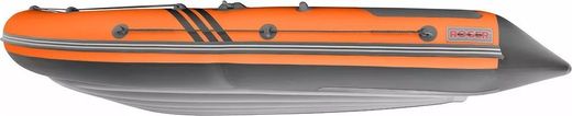Надувная лодка ПВХ Roger Zefir 3700 НДНД (PRO), оранжевый/графит
