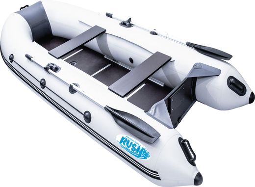 Надувная лодка ПВХ, RUSH 3000 СК, светло-серый/графит
