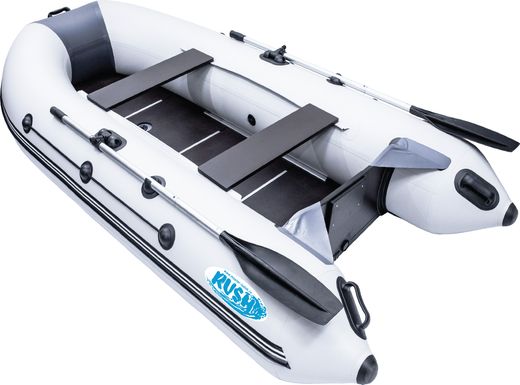Надувная лодка ПВХ, RUSH 3000 СК, светло-серый/графит