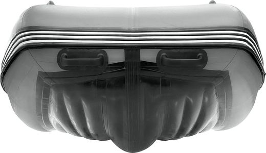 Надувная лодка ПВХ, Шерпа 430 JET, усиление транца, разъемный транец, ТПУ, сумка носовая, серый