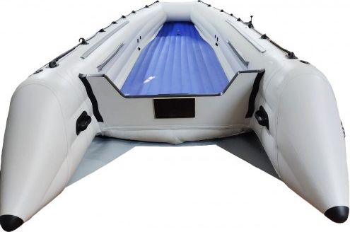 Надувная лодка ПВХ, Шерпа 430К, килевая, серая