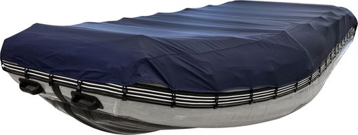 Надувная лодка ПВХ, Шерпа 500 JET, бронь ТПУ 0,7 дна и баллонов, усиление транца, разъемный транец, тент, фартук носовой, накладка на сиденье, тент трапортировочный, транцевые плиты, серый