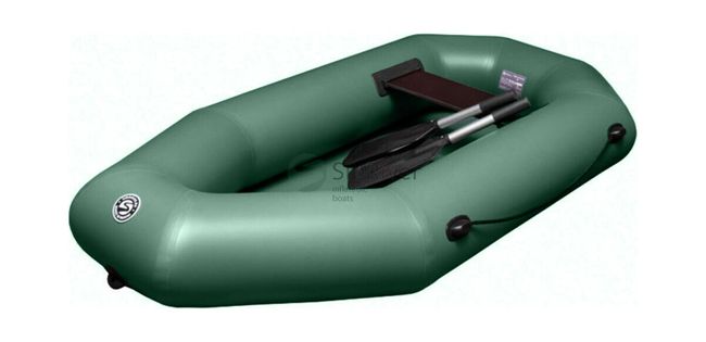 Надувная лодка ПВХ Skiff 200, зеленый, SibRiver