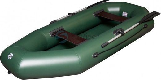 Надувная лодка ПВХ Skiff 240, зеленый, SibRiver