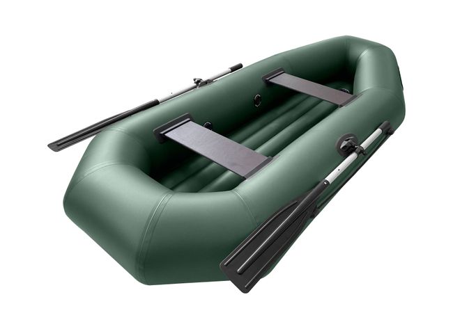 Надувная лодка ПВХ Skiff 260 НД, зеленый, SibRiver