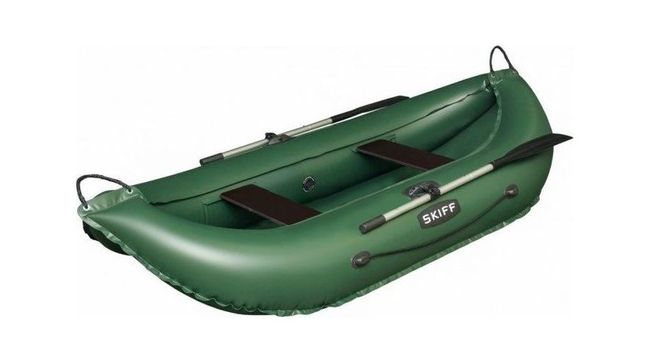 Надувная лодка ПВХ Skiff 265, зеленый, SibRiver