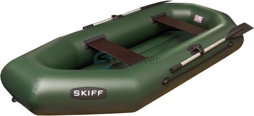 Надувная лодка ПВХ Skiff 280 НД, зеленый, SibRiver