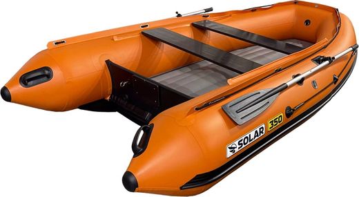 Надувная лодка ПВХ, SOLAR-350 К (Максима), красный