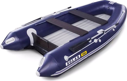 Надувная лодка ПВХ SOLAR-350 К (Оптима), синий