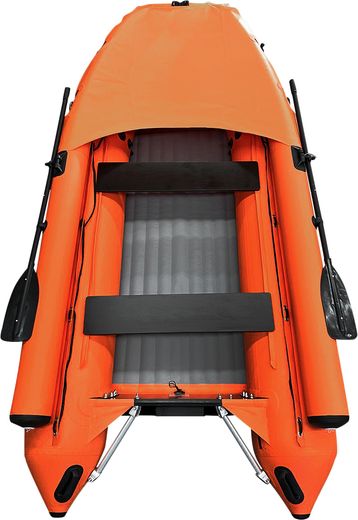 Надувная лодка ПВХ SOLAR-380 Jet tunnel (Expedition), оранжевый