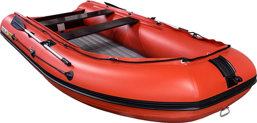 Надувная лодка ПВХ, SOLAR-380 Jet tunnel, красный