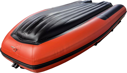 Надувная лодка ПВХ, SOLAR-380 Jet tunnel, красный