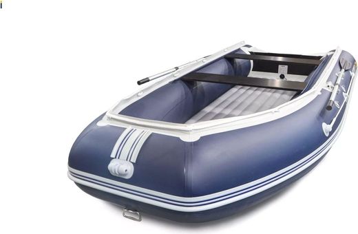 Надувная лодка ПВХ, SOLAR-380 Jet tunnel, серый