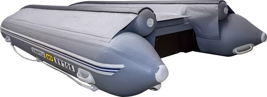 Надувная лодка ПВХ SOLAR-420 Strannik (Оптима), серый