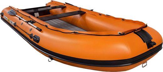 Надувная лодка ПВХ, SOLAR-420 Strela Jet tunnel, оранжевый