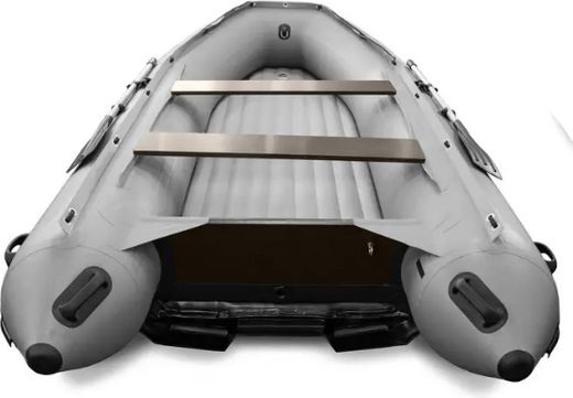 Надувная лодка ПВХ SOLAR-420 Strela Jet tunnel, серый