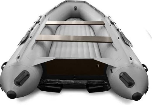 Надувная лодка ПВХ SOLAR-470 Strela Jet tunnel, серый