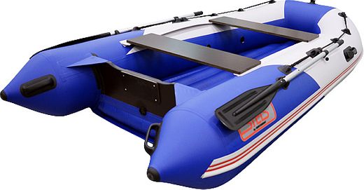 Надувная лодка ПВХ, STELS 315 Аеро НДНД, синий/белый