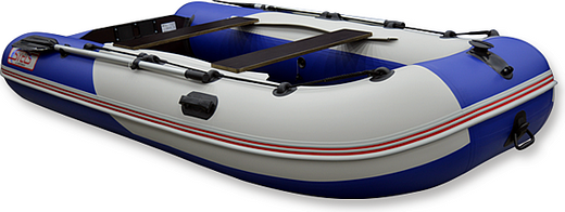 Надувная лодка ПВХ, STELS 335 Аеро НДНД, синий/белый