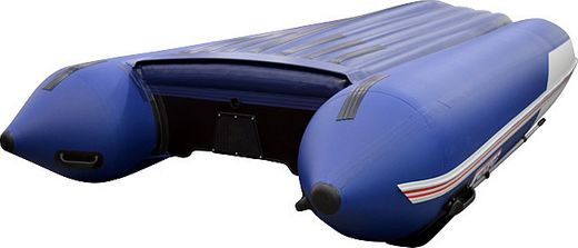 Надувная лодка ПВХ, STELS 375 Аеро НДНД, синий/белый