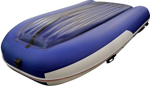 Надувная лодка ПВХ, STELS 375 Аеро НДНД, синий/белый