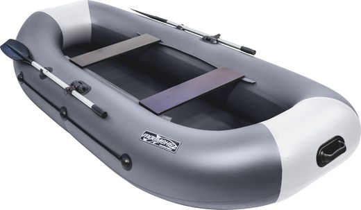 Надувная лодка ПВХ, Таймень LX 290, графит/светло-серый