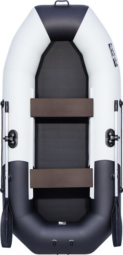 Надувная лодка ПВХ, Таймень NX 270 Комби, светло-серый/черный