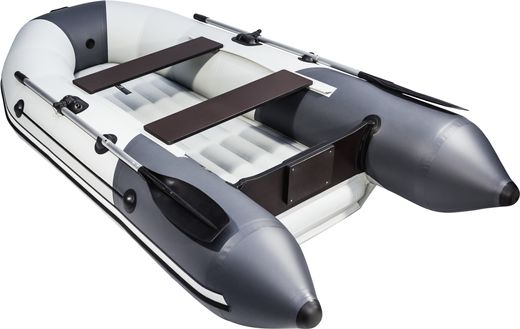 Надувная лодка ПВХ, Таймень NX 2800 НДНД, светло-серый/графит