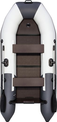 Надувная лодка ПВХ, Таймень NX 2850 слань-книжка киль Комби светло-серый/графит
