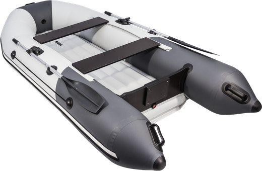 Надувная лодка ПВХ, Таймень NX 2900 НДНД, светло-серый/синий