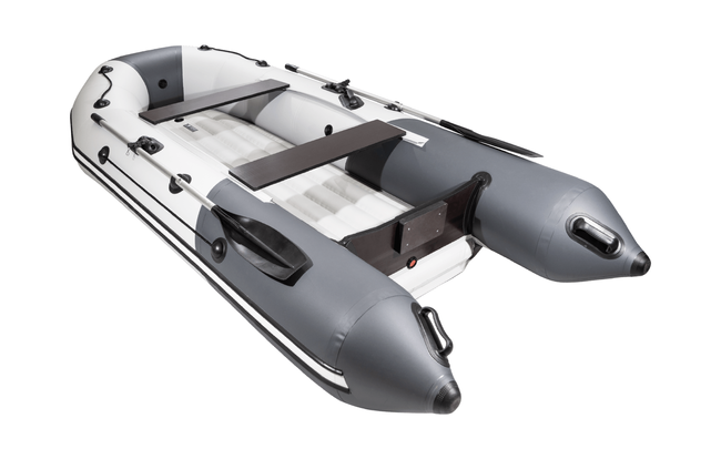 Надувная лодка ПВХ, Таймень NX 3200 НДНД, св.серый/графит