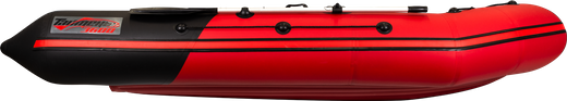 Надувная лодка ПВХ, Таймень NX 3400 НДНД PRO, красный/черный