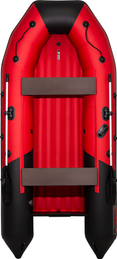 Надувная лодка ПВХ, Таймень NX 3400 НДНД PRO, красный/черный