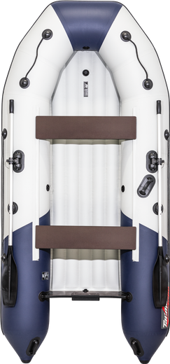 Надувная лодка ПВХ, Таймень NX 3400 НДНД PRO, светло-серый/синий