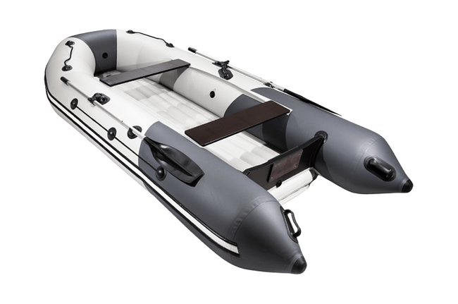 Надувная лодка ПВХ, Таймень NX 3400 НДНД PRO, св.серый/графит