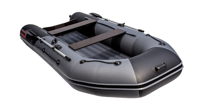 Надувная лодка ПВХ, Таймень NX 3600 НДНД PRO, графит/черный