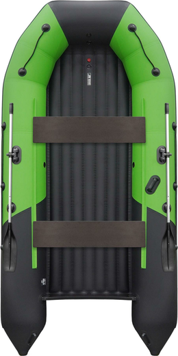 Надувная лодка ПВХ, Таймень NX 3600 НДНД PRO MAX, зеленый/черный