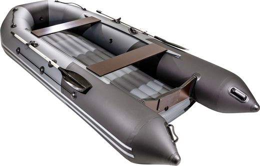 Надувная лодка ПВХ, Таймень NX 3800 НДНД PRO, светло-серый/графит