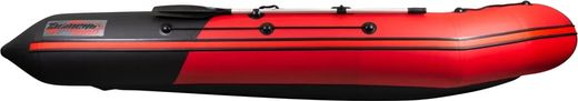 Надувная лодка ПВХ, Таймень NX 4000 НДНД PRO, красный/черный