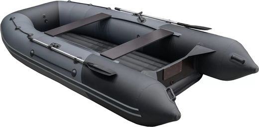 Надувная лодка ПВХ, Таймень RX 3900 НДНД, светло-серый/черный