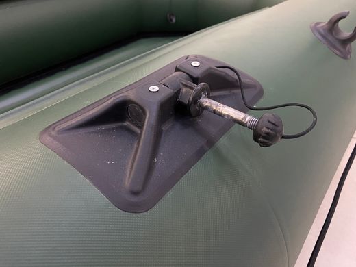 Надувная лодка ПВХ UREX 280 НД, зеленая, уценённая