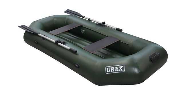 Надувная лодка ПВХ UREX 280 НД, зеленая