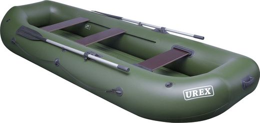 Надувная лодка ПВХ UREX-35, НД, для сплава, зеленая