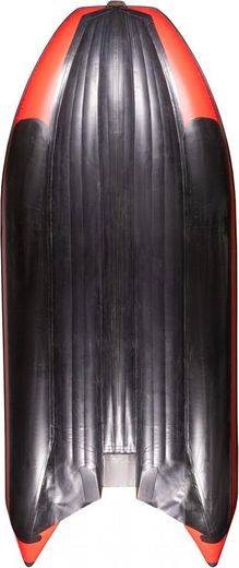 Надувная лодка ПВХ, Выдра 380 JET, фартук носовой, серый